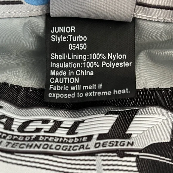 Obermeyer girls one piece snow ski suit 6 turbo board blue zip hood winter blue - Picture 16 of 16